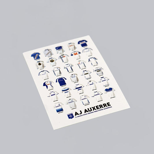 CARTE POSTALE LES MAILLOTS DE L'AJA