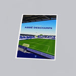 CARTE POSTALE STADE ABBE DESCHAMPS AJA