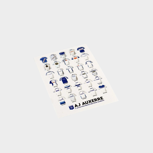 CARTE POSTALE LES MAILLOTS DE L'AJA