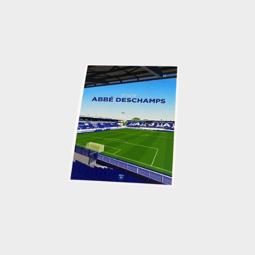 CARTE POSTALE STADE ABBE DESCHAMPS AJA